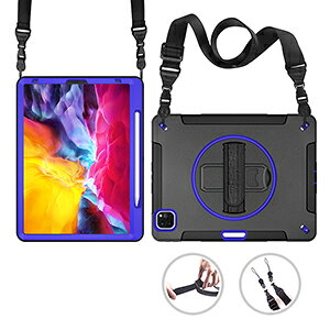 Apple iPad Pro 13�C���` (M5) �P�[�X �ϏՌ� 2�d�\�� PC&�V���R���f�� �A�C�p�b�h �v�� 13�^ (M5) �w�ʃJ�o�[ CASE �X�g���b�v�t�� �o���h�t�� �X�^���h�@�\�t�� 360�x��] ����ق��肩���� �S�ʕی�