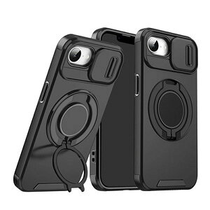 Apple iPhone 17e �P�[�X �ϏՌ� �J�o�[ �^�t�Ŋ�� TPU+PC�f�ސ� �X�^���h�@�\�t�� �X���C�h�� �����Y�ی� �Ռ��z�� �����h�~ �������� ������� �J�b�R���� �l�C �Ռ��ɋ��� �A�b�v�� �A�C�t�H�� 