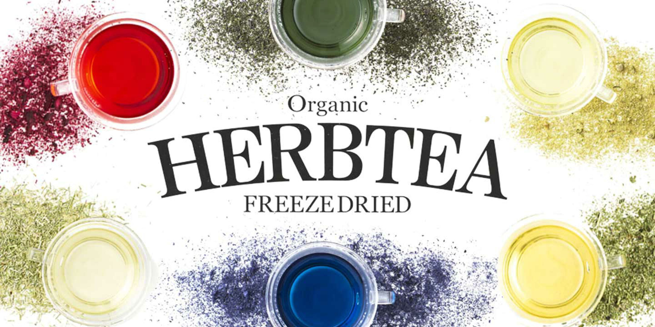 色鮮やかな有機栽培ハーブティー