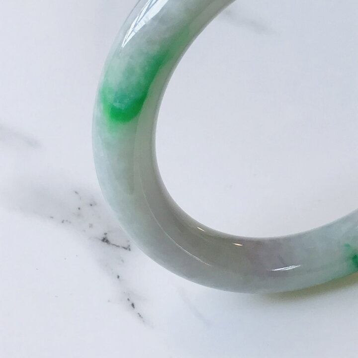58.78 mm 天然翡翠バングル ブライトグリーン ラベンダー 4色 MB25KL2H 