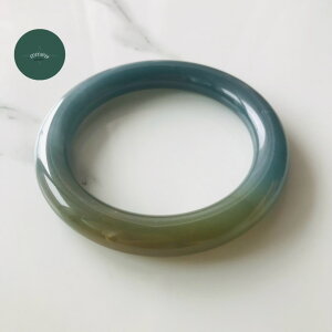 グアテマラ産 翡翠 ヒスイ jade バングル ブレスレット ブルー イエロー 62.7mm ヒスイ ひすい パワーストーン hisui 本翡翠 翡翠専門店 アクセサリー ジュエリー 手?