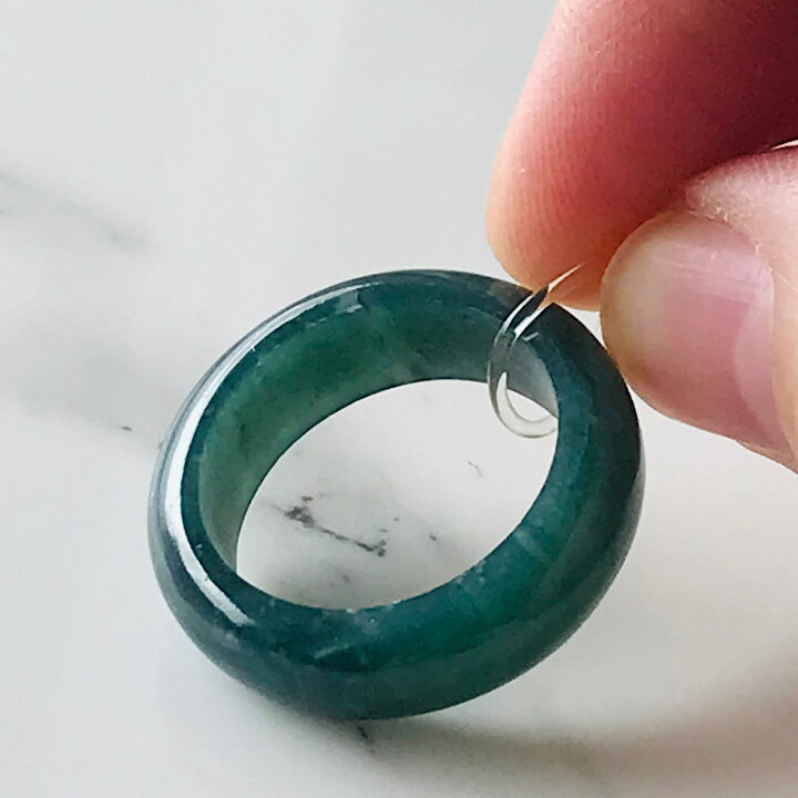 楽天市場】グアテマラ産 翡翠 ヒスイ jade くりぬき リング 天然石 