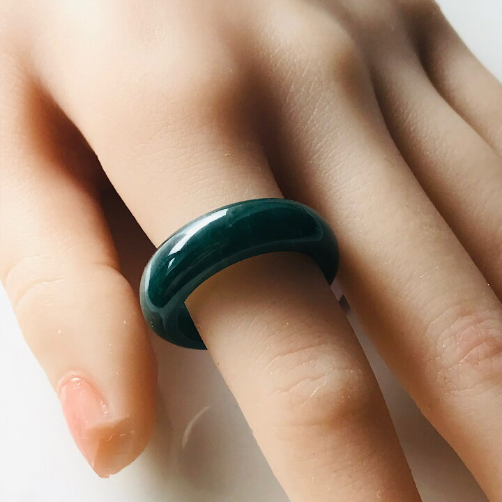 楽天市場】グアテマラ産 翡翠 ヒスイ jade くりぬき リング 天然石 