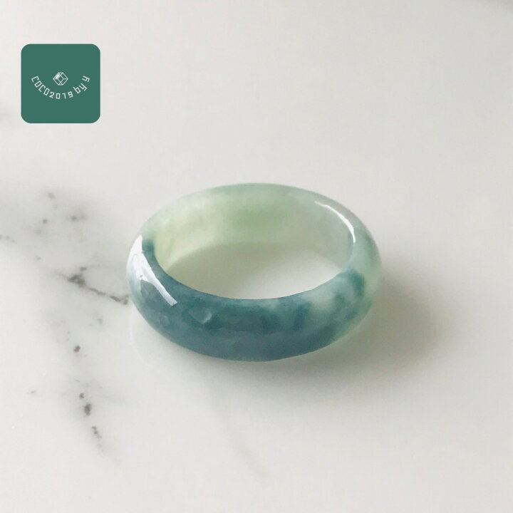 BWY-001］ ジェイド JADE ヒスイ 本翡翠 くりぬき リング 天然石 