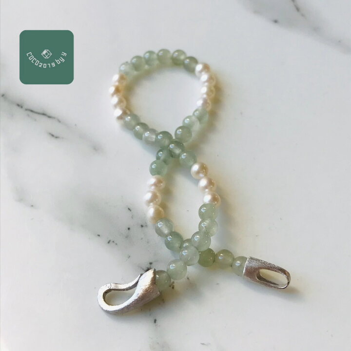 楽天市場】ミャンマー産 翡翠 ヒスイ jade ブレスレット 15cm パール 
