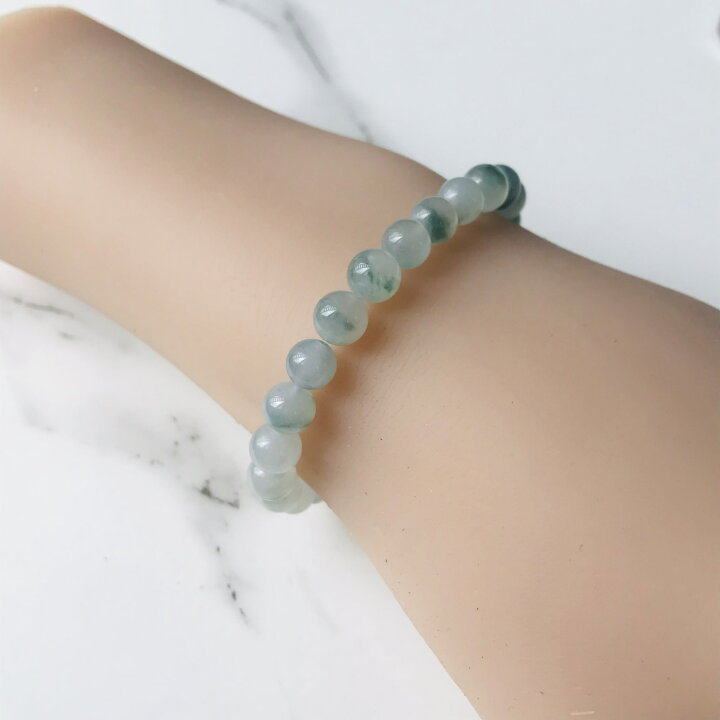 楽天市場】ミャンマー産 翡翠 ヒスイ jade ブレスレット 15cm 氷翡翠 