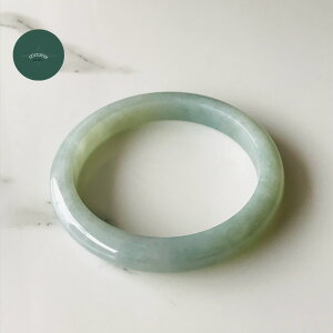 ミャンマー産 翡翠 ヒスイ バングル 一点もの 希少 グリーン 58.1mm ひすい パワーストーン hisui 本翡翠 アクセサリー 健康 翡翠手? ブレスレット 天然石