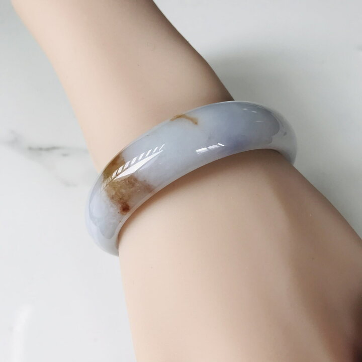 楽天市場】ミャンマー産 翡翠 ヒスイ バングル 一点もの 希少 57.5mm 