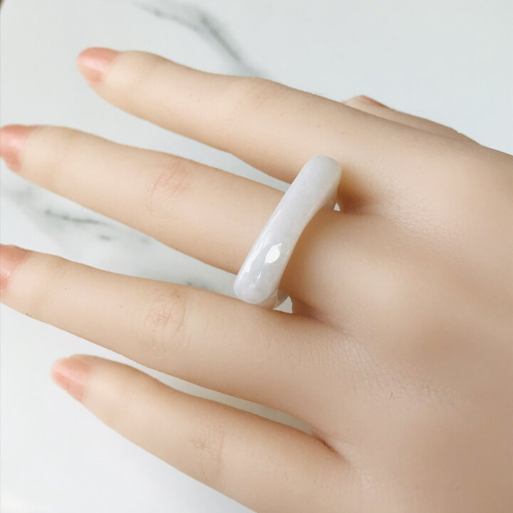 楽天市場】リング ミャンマー産 翡翠 ヒスイ jade くりぬきリング 19号 
