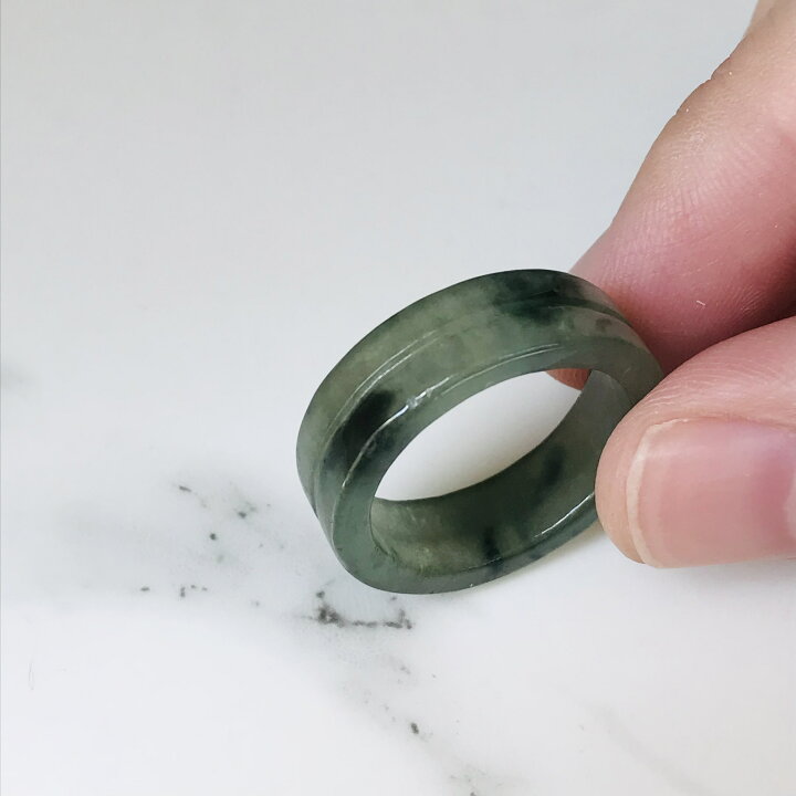 楽天市場】リング ミャンマー産 翡翠 ヒスイ jade くりぬきリング 19号 