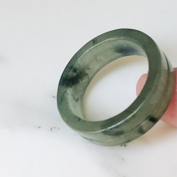 楽天市場】リング ミャンマー産 翡翠 ヒスイ jade くりぬきリング 19号 