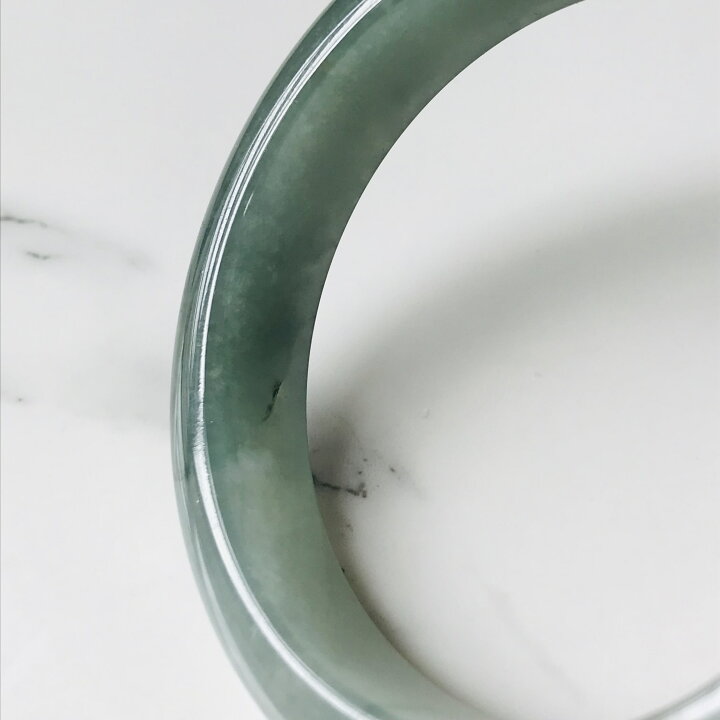 楽天市場】ミャンマー産 翡翠 ヒスイ バングル 一点もの 希少 54.9mm 