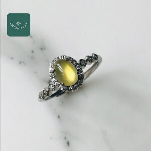 ミャンマー産 翡翠 ヒスイ jade リング 指輪 天然石 一点物 sv925 フリー  ひすい パワーストーン hisui 本翡翠  大人かわいい 黄