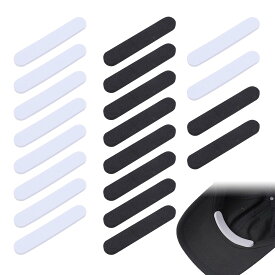 [YFFSFDC] 帽子 サイズ調整テープ【2色 20点セット】 大きすぎる 帽子サイズ調節 帽子サイズ縮小 EVA素材 粘着テープ 汗帯 帽子ケア用品