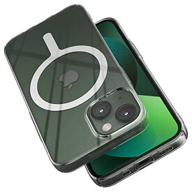【空気のような薄さ】Sinjimoru iPhone 13 Mini MagSafe用スマホケース、1mmの超薄型 マグセーフ対応iPhoneケース マグネット内蔵 ワイヤレス充電対応 iPhone 14, 14 pro, 14 pro max, 14 plus, iPhone13・12シリーズ対応 クリアケース。M-AiroFit Basic for iPhone
