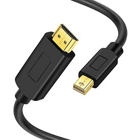 ANNNWZZD サンダーボルト HDMI, ミニディスプレイポートMini Displayport HDMI 変換ーブル対応 ブラックMacBook, Macbook Pro, Macbook Air, Microsoft Surface Pro 1m