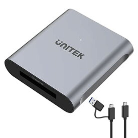 Unitek CFexpressカードリーダー USB 3.2 Type C to CFexpress B メモリカードアダプタ 10Gbps アルミ合金 高耐久 Thunderbolt 3ポートに対応 SanDisk Sony TOPSSDカードにも対応 携帯便利 コンパクト