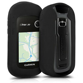 kwmobile 対応: Garmin eTrex 10/20/30/201x/209x/309x ケース - GPS ナビ シリコン 保護ケース 黒色
