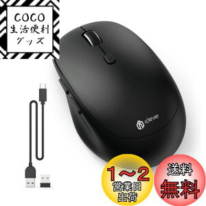 yziClever CX}EX fA[h }EX Bluetooth type-C[d }EX 2.4GHz É 7{^ 800/1200/1600/2400 DPI 3foCXڑ\Windows XP/Vista/7/8/10AMacAiPad OSAiOS