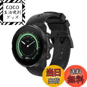 yzFor Suunto7/ Suunto9/D5/Spartan Sport/Wrist HR oh VRxg rvXgbv XeXߋ X|[coh _炩 h y 24MM (ubN)