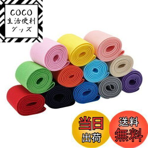 【送料無料】BENECREAT 全長12m幅50mm 平ゴム 織りゴム カラフル 12色 弾性バンド 手芸裁縫 裁縫材料 交換バンド 裁縫用 手芸 手作り素材