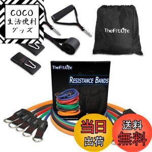 【送料無料】TheFitLife トレーニングチューブ チューブ トレーニング 筋トレチューブ (青/緑/赤/黒/橙)