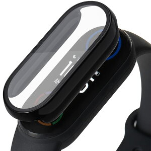 �y���������zMiimall�y�V�^��̌^�P�[�X�zXiaomi Mi Band 6/5/4/3 �P�[�X �S�ʕی� �w��h�~ PC+PET�ގ� �����ߗ� �Ռ��z�� ���h�~ �V���I�~ Mi Band 6 �J�o�[ �C�A�h�~ �E���ȒP �y�� ���^�i�u���b�N�j