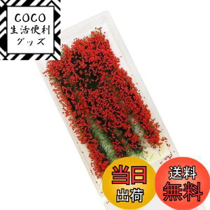 【送料無料】花 ジオラマ用素材 草花シリーズ 赤 情景コレクション グラス模型 建物モデル 装飾 風景 箱庭 鉄道模型 ジオラマ PJ07R-1JP