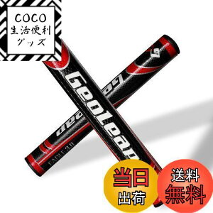 【送料無料】Geoleap パターグリップ-ソフトポリウレタン素材 ラウンド型 軽量ゴルフグリップ 4色 2サイズオプション (黒赤, スタンダードサイズ(2.0))