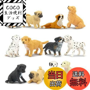 【送料無料】TOYMANY 12PCSミニ犬フィギュア ミニ動物フィギュア 動物玩具セット 犬モデル リアルな動物模型 犬おもちゃ 人気動物 誕生日プレゼント クリスマス 新年 飾り物 コレクション 6歳