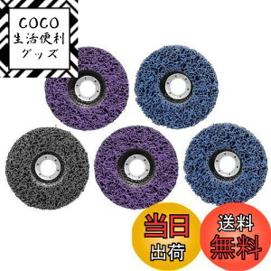 【送料無料】STEBRUAM クリーニング 研磨 ディスク 125mm 5個セット サビ クリーニング DIY木材 塗装ペイント除去 研削金属 サンダー ペンキ ディスクグラインダー 研磨パッド グラインダー(2枚プ