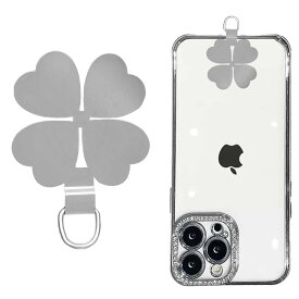 【送料無料】[ALUBES] タグパッチ 薄型 色：クローバー・シルバー、サイズ：2点