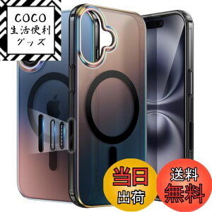 yzJETech iPhone 16 / iPhone 16 Pro Max p FP[X JRg[tBe{^ MagSafeɑΉ 킢 j[N fUC Jt Jo[ FFFubNAT