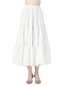 �y���������z[BEAUTELICATE] �y�`�R�[�g �� ���[�X �����Ȃ� �X�J�[�g �t���� �Ód�C�h�~ �G�� �}�L�V �A���_�[�X�J�[�g �����O �V���[�g �C���i�[�X�J�[�g �y�`�X�J�[�g �F�F�z���C�g 90cm��A�T