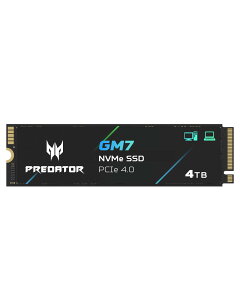 yzAcer Predator M.2 SSD GM7 NVMe1.4 2280 PCIe Gen4×4 (őǂݎF7400MB/sAő发݁F6500MB/s) SSD ϋv 3D NAND TLC PS5/PS5 PromFς [J[5N TCYF4TB