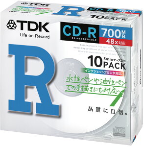 yzTDK f[^p CD-R 700MB 48X zCgv^u 10pbN CD-R80PWX10A FFzCg