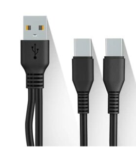 yzCable Factoryy [d & f[^] Type C ҃P[u 1M F z 1{ USB[C X}z ^ubg2䓯ɏ[d TypeC YP[u P[u f[^ʐM 2 in 1֗ USBP[u + 