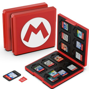 yzGeeRic 12 Q[J[h [{bNX XCb` Ή \tgP[X 12Micro SD [J[h [ Switch/Switch Lite/Switch OLED fΉ RpNg ^ y ho ^ 