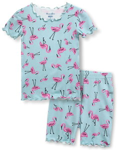 yz[Vaenait Baby] qLbY1-8 pW}QԒ[EFA㉺Zbg rXR[X Shirring Colorful FFA03-FlamingoATCYF110