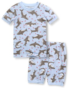 yz[Vaenait Baby] qLbY1-8 pW}QԒ[EFA㉺Zbg rXR[X Shirring Colorful FFA05-Fun SharkATCYF110