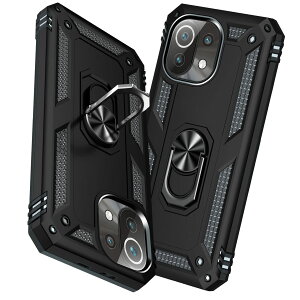 �y���������zTMUJWS Xiaomi Mi 11 Lite 5G �P�[�X �����O�t�� �ϏՌ� �Ռ��z�� ���h�~ �S�ʕی� �J�����ی� �X�^���h�t�� TPU+PC�o���p�[ �w��h�~�΍� �V���I�~ �~�[ 11 lite 5g �P�[�X ��d�\�� 360�x��