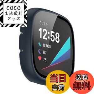 �y���������zLICHIFIT Fitbit Versa 3/Sense�p�ی�P�[�X �J�o�[ PC�t���[�� �����K���X�t�B���� ��̉� �X�}�[�g�E�H�b�`�J�o�[ �E���ȒP �ϏՌ� ���h�~�y�� ������� �A�N�Z�T���[ �F�F�~�b�h�i�C