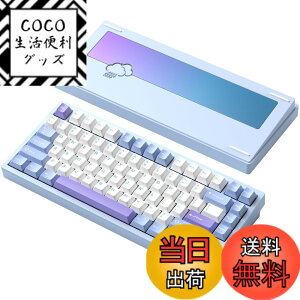 �y���������z�yWOBKEY Rainy75�L�[�{�[�h�z�J���̂悤�ȑŌ��� ���J�j�J���L�[�{�[�h 3WAY�ڑ� OS�݊��� �z�b�g�X���b�v��VIA�̑Ή� �J�X�^�}�C�Y�� �K�X�P�b�g�f�U�C�� �A���~�j�E���f�ގg�p RGB