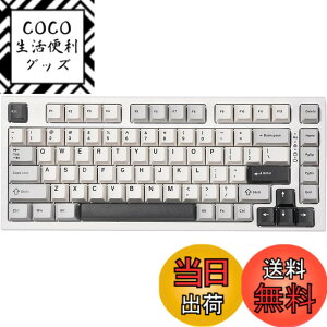 �y���������zYUNZII YZ75 75% �z�b�g�X���b�v�Ή����C�����X�Q�[�~���O�L�[�{�[�h RGB�o�b�N���C�g BT5.0/2.4G/USB-C�ADye Sub PBT�L�[�L���b�v Linux/Win/Mac�p �Z�K�F�؎擾 �F�F�z���C�g�A�T�C�Y�F�K�e��