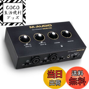 �y���������zM-AUDIO M-Track Duo HD �I�[�f�B�I�C���^�[�t�F�C�X USB-C�Ή� 24bit�E192kHz 2�C��2�A�E�g(XLR/TRS�Ή�) ���R�[�f�B���O�E�z�M�E�|�b�h�L���X�g�Ή� �\�t�g�E�F�A�X�C�[�g�t�� �F�F�u���b