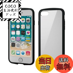 �y���������z�G���R�� iPhone 11 �P�[�X �ϏՌ�x�t���[�� TOUGH SLIM LITE [�w�ʃN���A�^�C�v] �u���b�N �F�F�u���b�N�A�T�C�Y�FiPhone SE