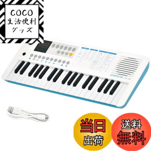 �y���������zONETONE �����g�[�� �d�q�L�[�{�[�h �~�j37���� LED�f�B�X�v���C���� USB-MIDI�Ή� ���{��\�L OTK-37M �F�F�z���C�g/�u���[