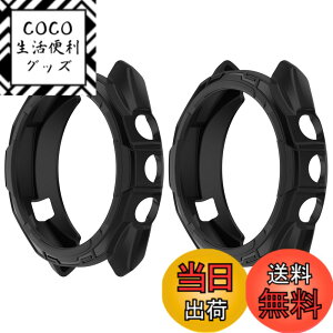 �y���������zSHEAWA for Garmin�K�[�~�� Approach S70 47mm �P�[�X �J�o�[ TPU�S�� �ی�P�[�X �݊��i �ی�J�o�[ �ϏՌ� �A�N�Z�T���[ �F�F�u���b�N2��