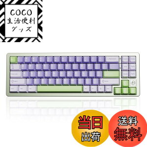 �y���������zYUNZII AL71 68% �Q�[�~���O�L�[�{�[�h �t���A���~CNC �z�b�g�X���b�v�Ή� ���� �K�X�P�b�g ���J�j�J���L�[�{�[�h NKRO 2.4GHz���C�����XBT5.0/USB-C �L�� RGB�o�b�N���C�g Win/Mac�p �����蕨