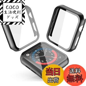 �y���������zSmilelane�y2�z�Ή� Apple Watch Series 4/5/6/SE/7/8/9/10 �p �P�[�X, PC�f�� ��̌^ �K���X�P�[�X Series 4/5/6/SE/7/8/9/10 �ی�J�o�[ �F�F�u���b�N�A�T�C�Y�F41mm